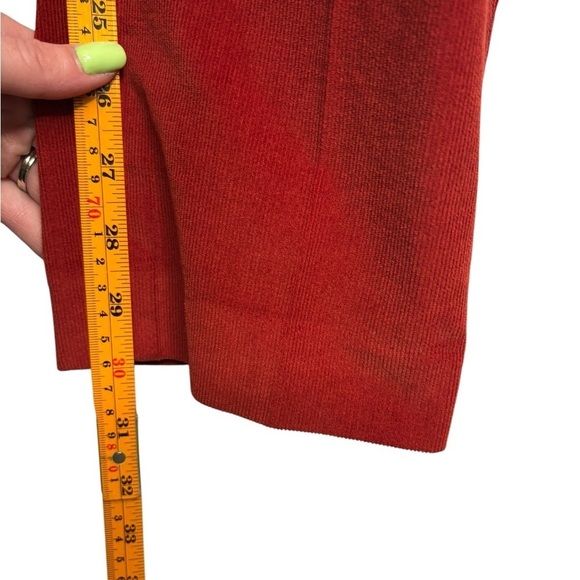 NWT Murano Ancient Renaissance Collection Lucas Pleated Corduroy Red 32x32 - Picture 12 of 13